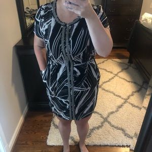 Alfani zip front dress